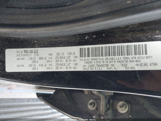 2019 RAM 1500 1C6SRFJT9KN505798 Photo 8