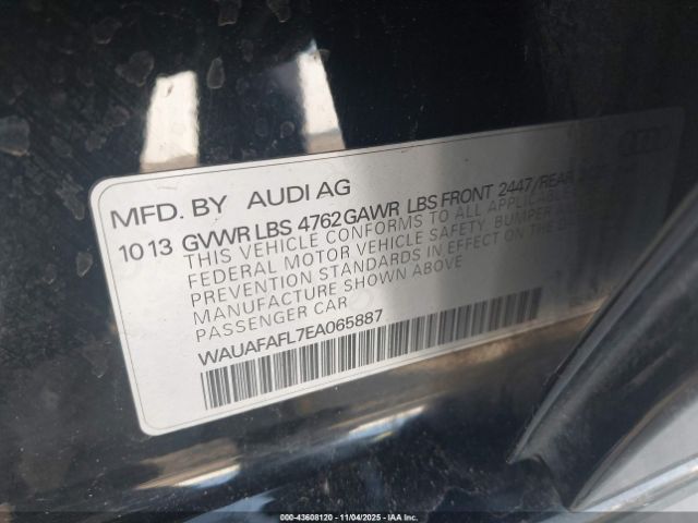 2014 AUDI A4 WAUAFAFL7EA065887 Photo 8