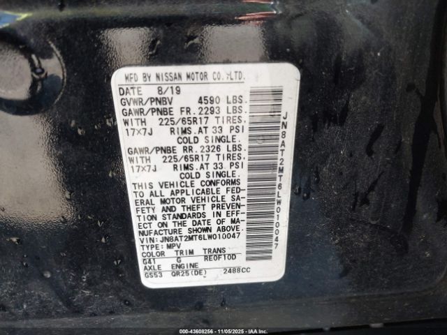 2020 NISSAN ROGUE JN8AT2MT6LW010047 Photo 8