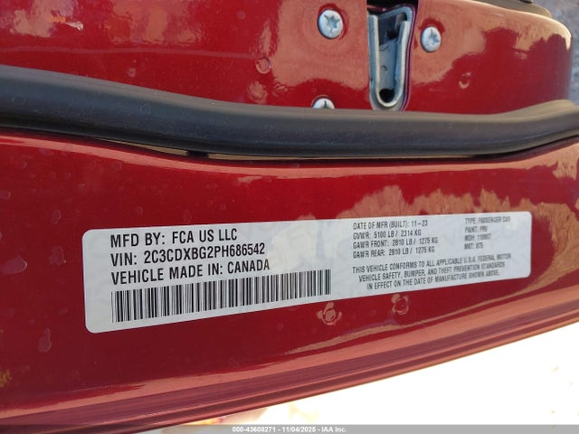 2023 DODGE CHARGER 2C3CDXBG2PH686542 Photo 8