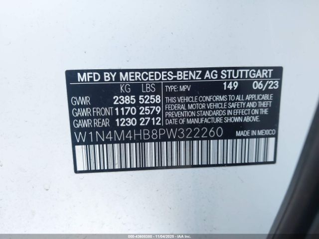 2023 MERCEDES-BENZ GLB 250 W1N4M4HB8PW322260 Photo 8