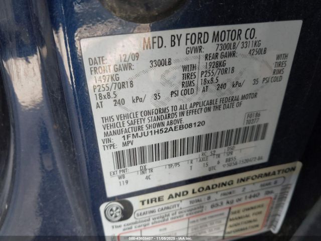 2010 FORD EXPEDITION 1FMJU1H52AEB08120 Photo 8