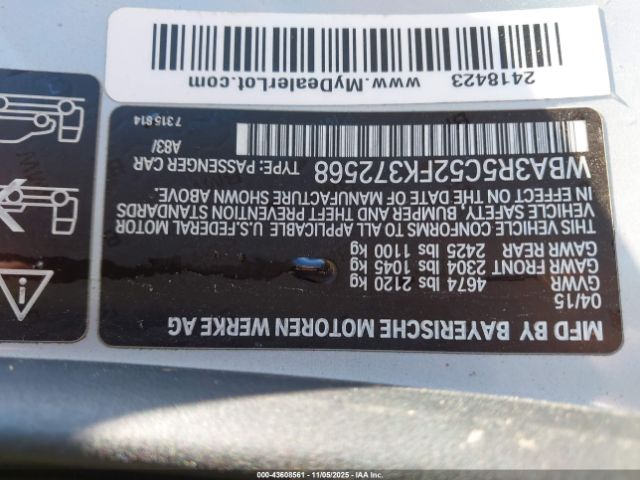 2015 BMW 435I WBA3R5C52FK372568 Photo 8