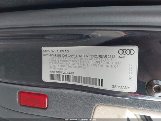 2018 AUDI A4 WAUDNAF44JA054784 Photo 8