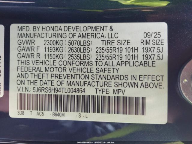 2026 HONDA CR-V HYBRID 5J6RS6H94TL004864 Photo 8
