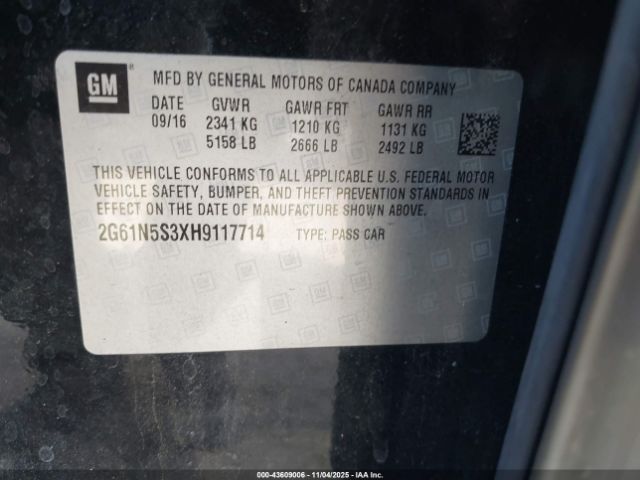 2017 CADILLAC XTS 2G61N5S3XH9117714 Photo 8