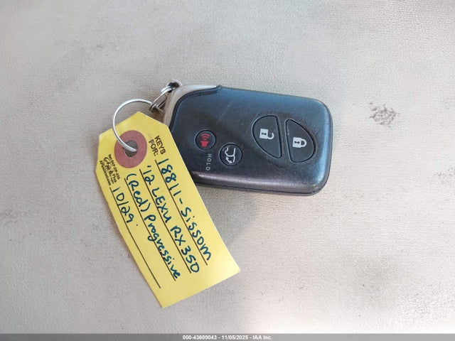 43609043 :رقم المزاد ، 2T2ZK1BA5CC086442 vin ، 2012 Lexus Rx 350 مزاد بيع
