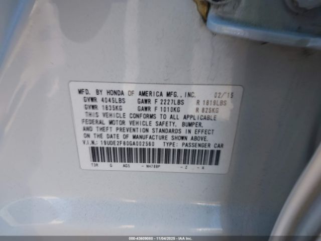 2016 ACURA ILX 19UDE2F80GA002560 Photo 8