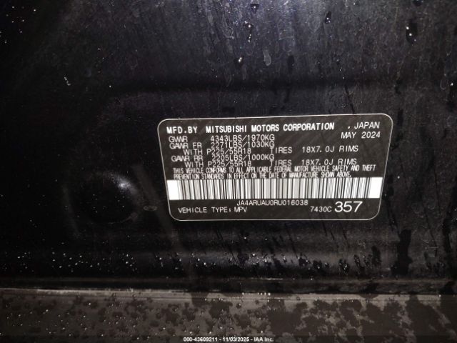 2024 MITSUBISHI OUTLANDER SPORT JA4ARUAU0RU016038 Photo 8