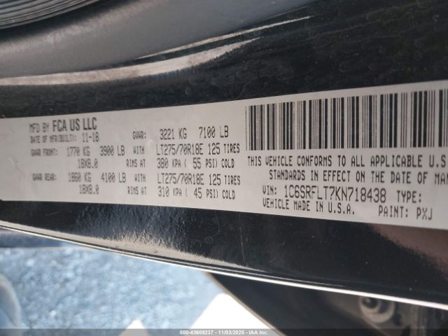 2019 RAM 1500 1C6SRFLT7KN718438 Photo 8