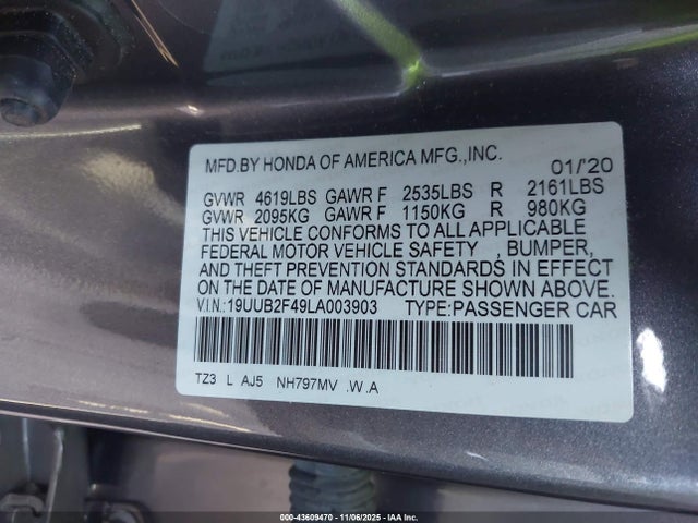 2020 ACURA TLX 19UUB2F49LA003903 Photo 8