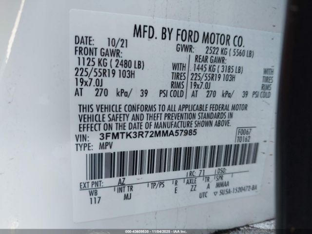 2021 FORD MUSTANG MACH-E 3FMTK3R72MMA57985 Photo 8