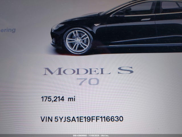 Tesla Model S 60/70/85 2015 5YJSA1E19FF116630 Image 15