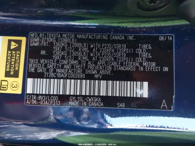 2015 LEXUS RX 450H 2T2BC1BA0FC002689 Photo 8