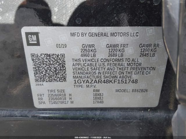2019 CADILLAC XT4 1GYAZAR48KF151748 Photo 8