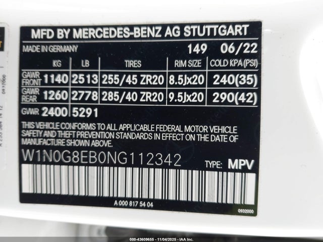 2022 MERCEDES-BENZ GLC 300 W1N0G8EB0NG112342 Photo 8