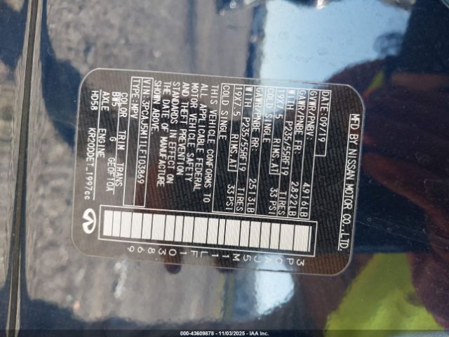 2020 INFINITI QX50 3PCAJ5M11LF103869 Photo 8