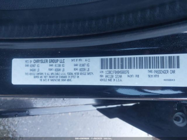 2011 CHRYSLER 200 1C3BC1FBXBN568376 Photo 8