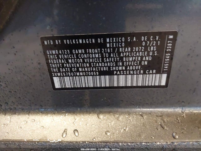 Volkswagen tsi 2021 3VWE57BU7MM070059 Image 9