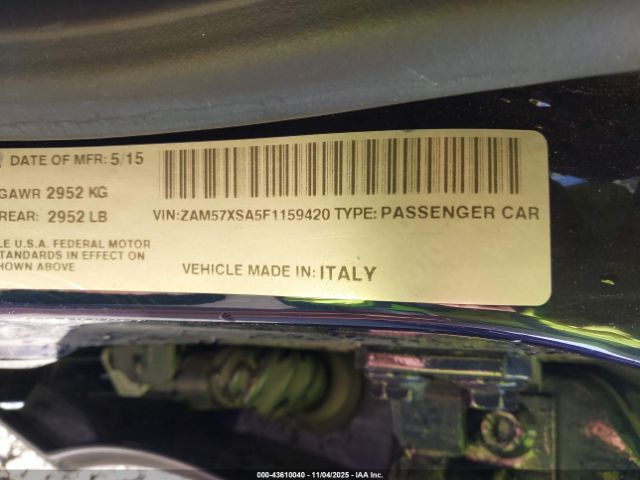 2015 MASERATI GHIBLI ZAM57XSA5F1159420 Photo 8