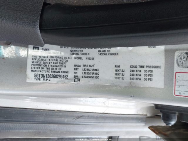 2006 HUMMER H3 SUV 5GTDN136268295162 Photo 8