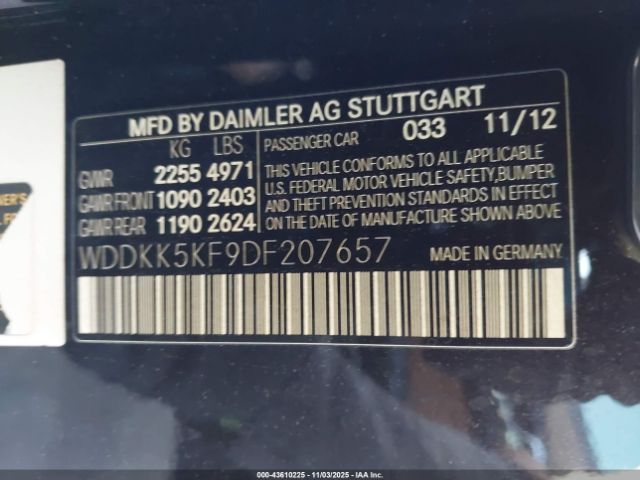 2013 MERCEDES-BENZ E 350 WDDKK5KF9DF207657 Photo 8