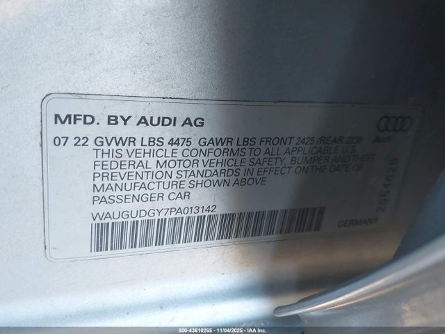 2023 AUDI A3 WAUGUDGY7PA013142 Photo 8