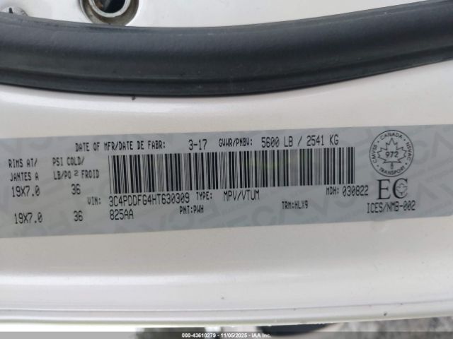 2017 DODGE JOURNEY 3C4PDDFG4HT630309 Photo 8