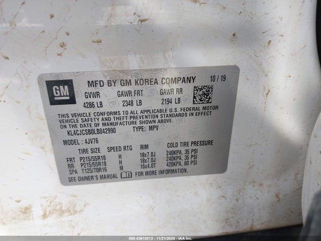 Buick Encore Fwd Essence 2020 KL4CJCSB0LB042990 Image 9