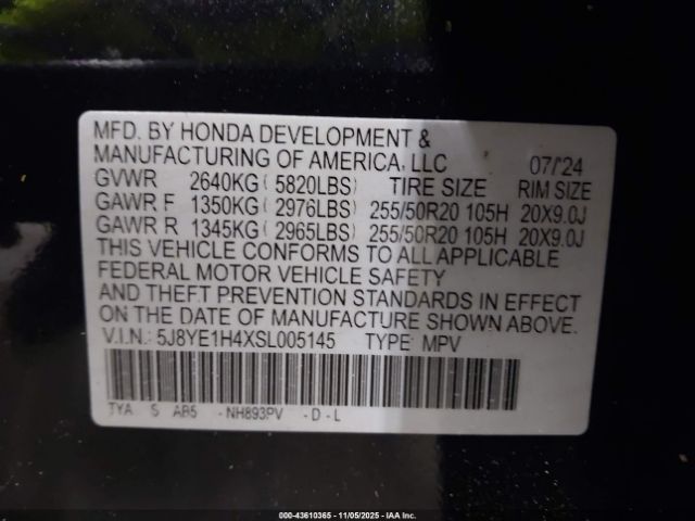 2025 ACURA MDX 5J8YE1H4XSL005145 Photo 8