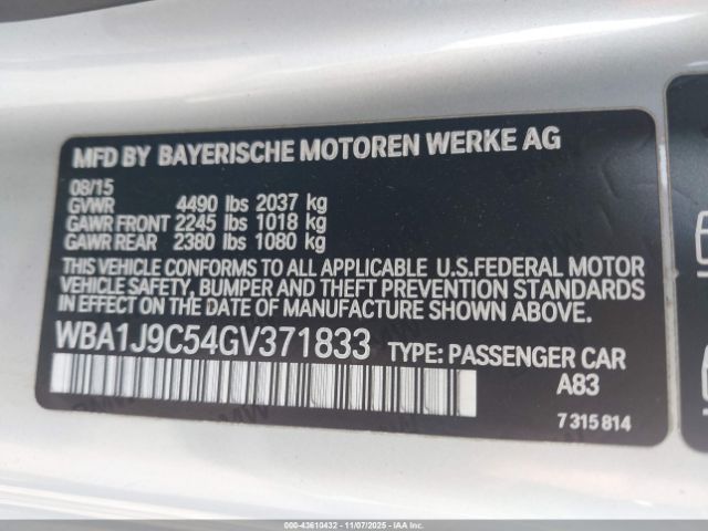 2016 BMW M235I WBA1J9C54GV371833 Photo 8