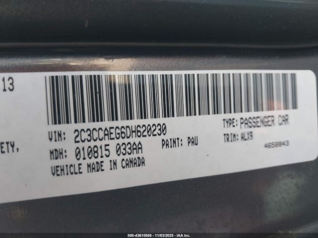 2013 CHRYSLER 300C 2C3CCAEG6DH620230 Photo 8