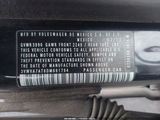 2013 VOLKSWAGEN BEETLE 3VWVA7AT6DM661794 Photo 8