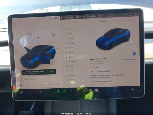 7SAYGDEEXNF393379 Tesla Model Y Long Range Dual Motor All-wheel Drive