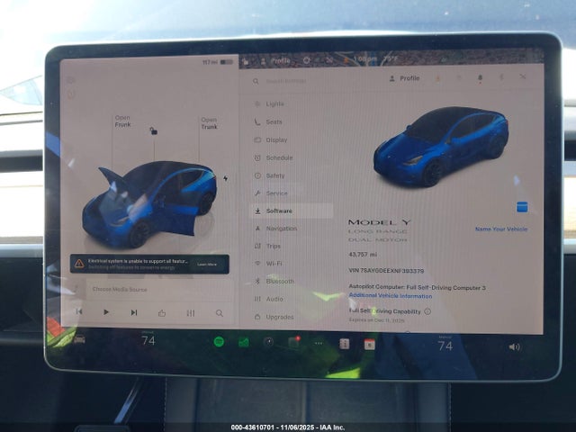 7SAYGDEEXNF393379 Tesla Model Y Long Range Dual Motor All-wheel Drive