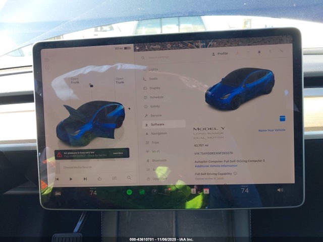 2022 TESLA MODEL Y 7SAYGDEEXNF393379 Photo 6