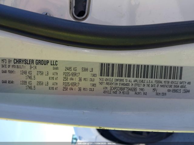 2015 DODGE JOURNEY 3C4PDCAB0FT540285 Photo 8