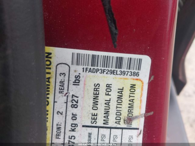 2014 FORD FOCUS 1FADP3F29EL397386 Photo 8