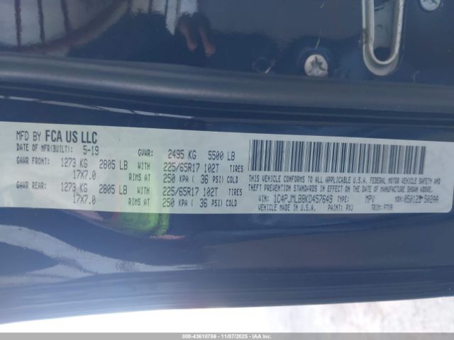 2019 JEEP CHEROKEE 1C4PJMLB8KD457649 Photo 8