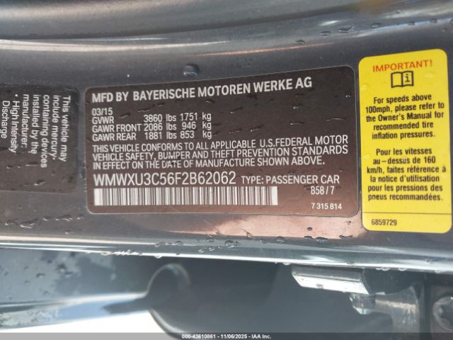 2015 MINI HARDTOP WMWXU3C56F2B62062 Photo 8