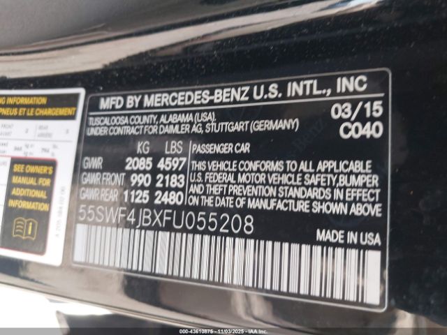 2015 MERCEDES-BENZ C 300 55SWF4JBXFU055208 Photo 8