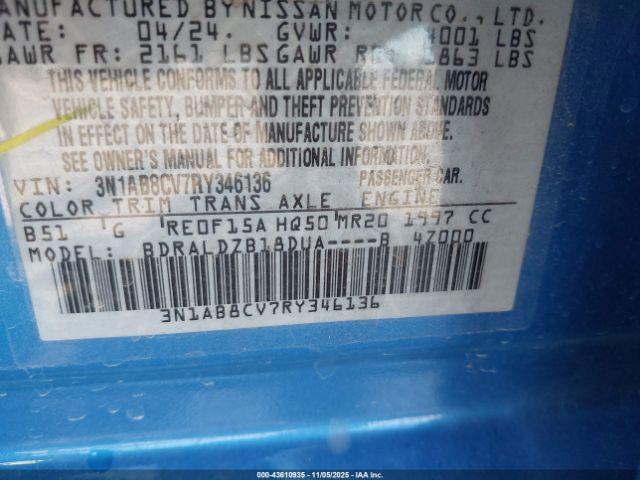 2024 NISSAN SENTRA 3N1AB8CV7RY346136 Photo 8