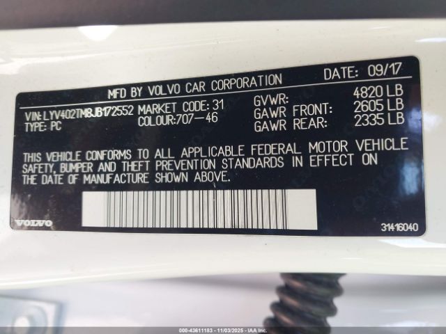 2018 VOLVO S60 INSCRIPTION LYV402TM8JB172552 Photo 8