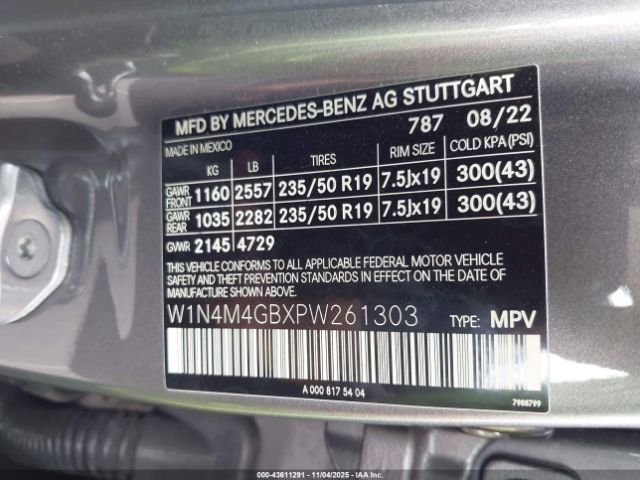 2023 MERCEDES-BENZ GLB 250 W1N4M4GBXPW261303 Photo 8