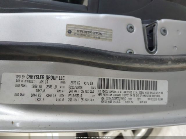 2013 JEEP COMPASS 1C4NJDCB9DD270317 Photo 8