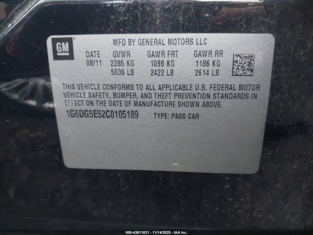 2012 CADILLAC CTS 1G6DG5E52C0105189 Photo 8