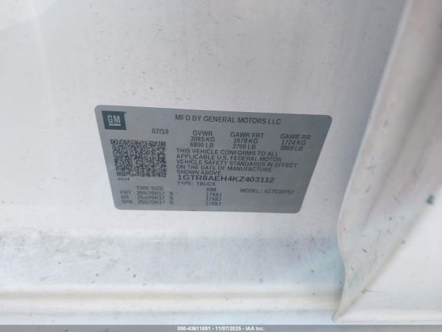 2019 GMC SIERRA 1500 1GTR8AEH4KZ403112 Photo 8