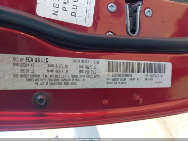 2016 CHRYSLER 300C 2C3CCAEG3GH268695 Photo 8