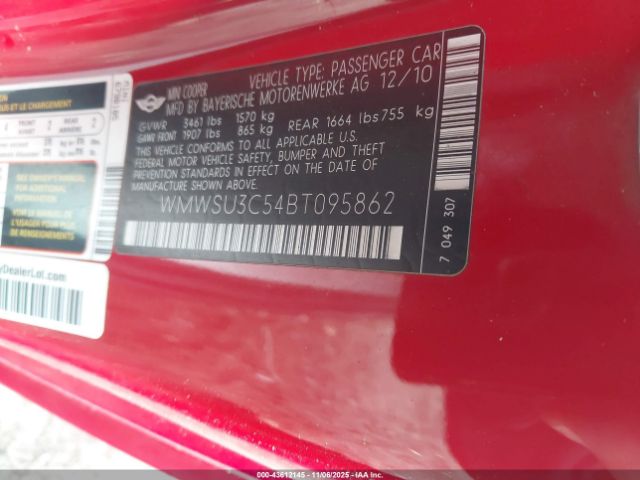 2011 MINI COOPER WMWSU3C54BT095862 Photo 8