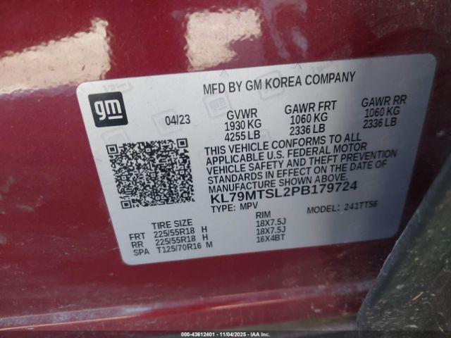 2023 CHEVROLET TRAILBLAZER KL79MTSL2PB179724 Photo 8